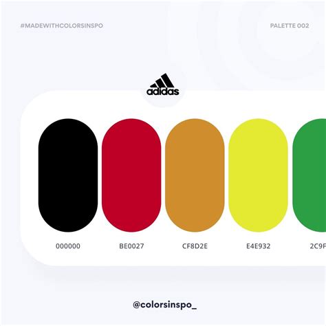 paleta de colores de adidas|adidas color codes.